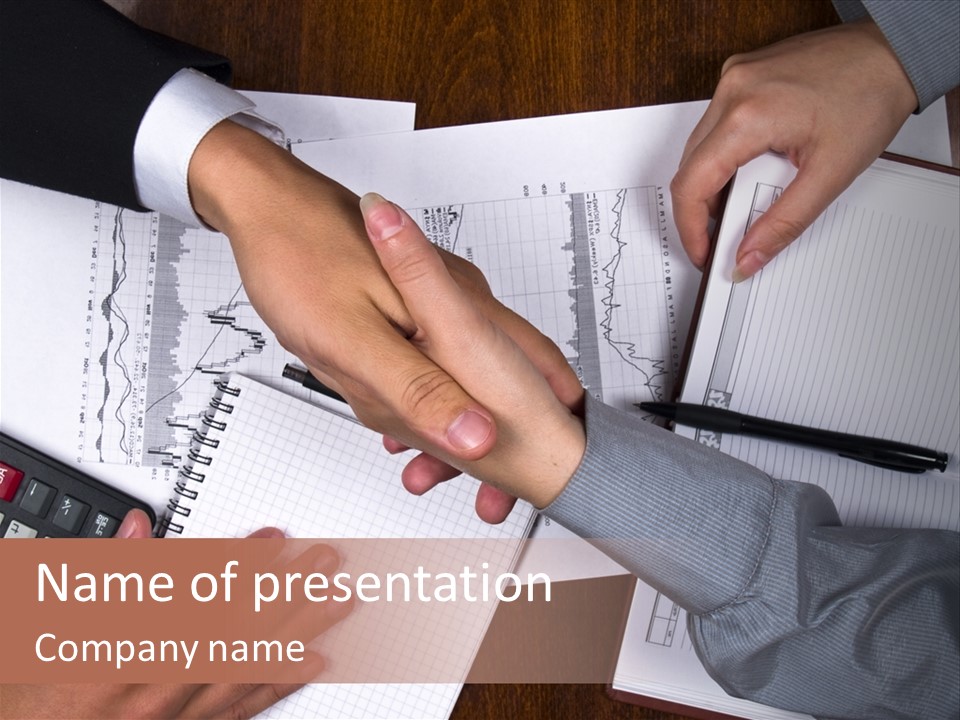 Meet Work Shake PowerPoint Template