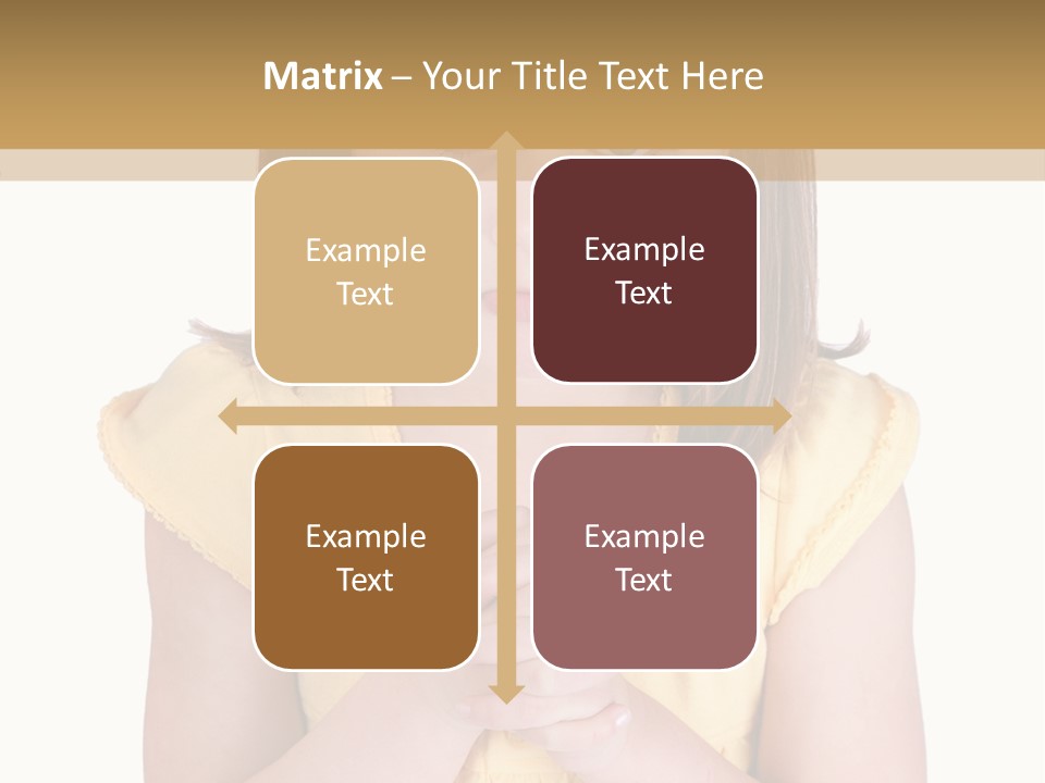 Pout White Female PowerPoint Template