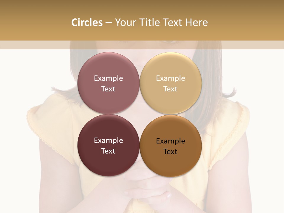 Pout White Female PowerPoint Template