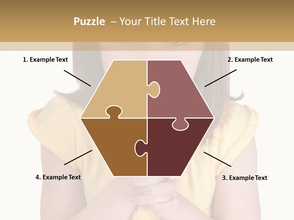 Pout White Female PowerPoint Template