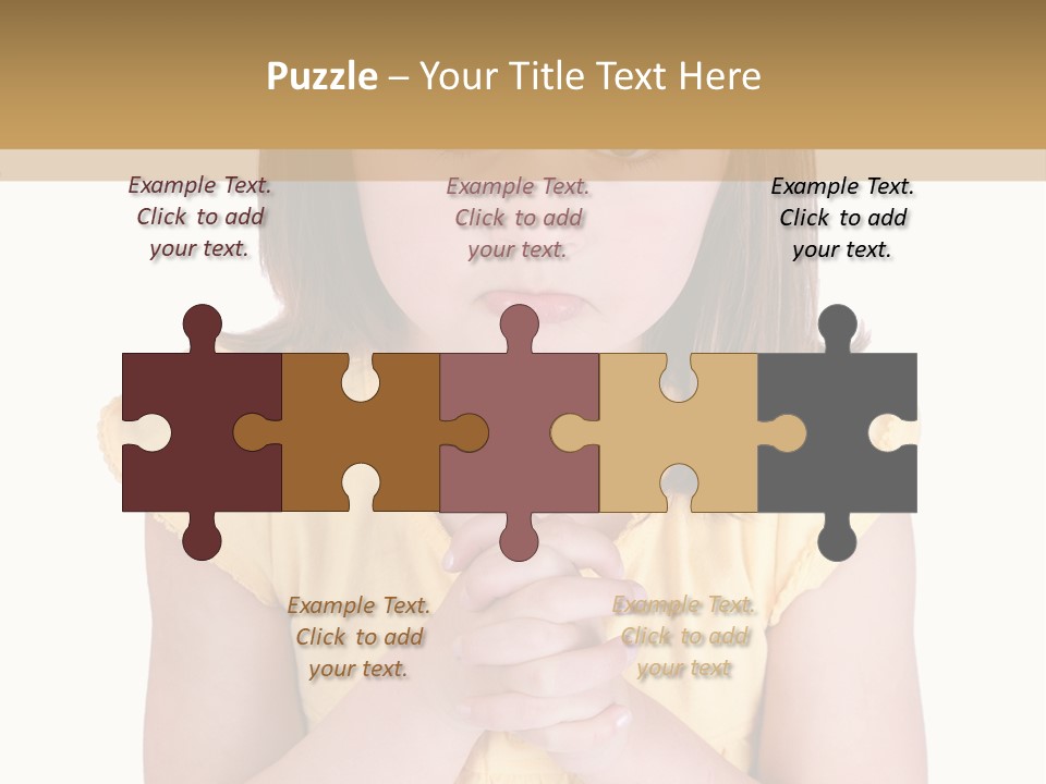 Pout White Female PowerPoint Template