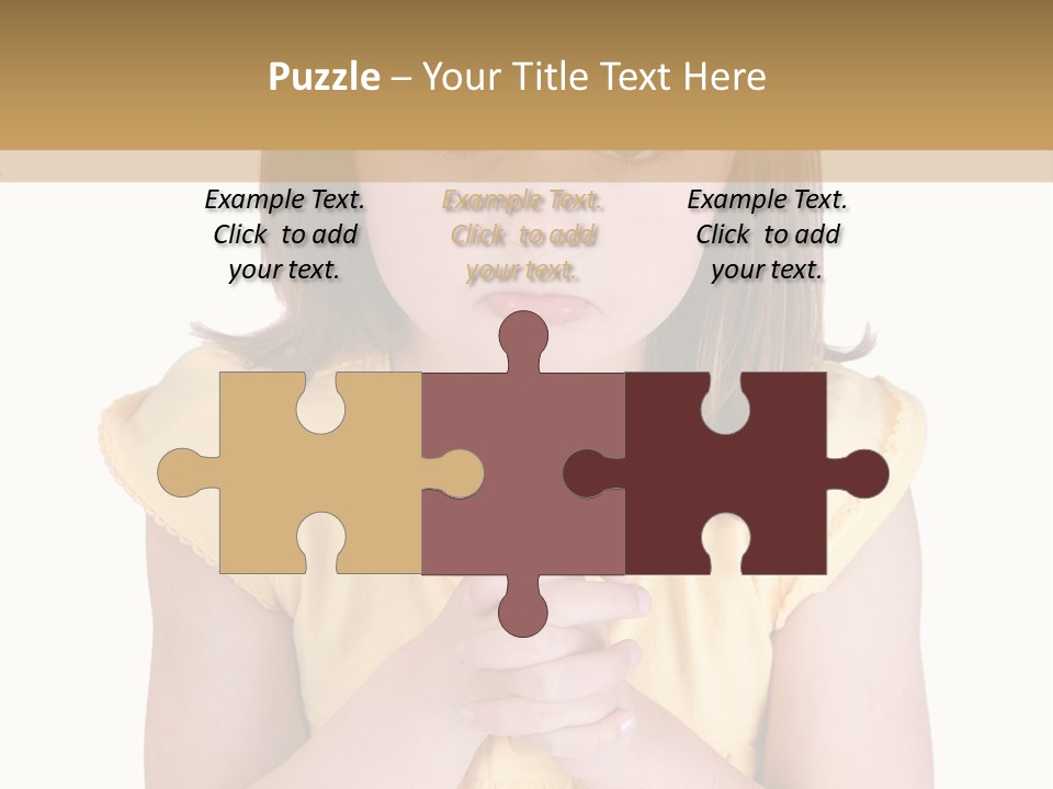 Pout White Female PowerPoint Template
