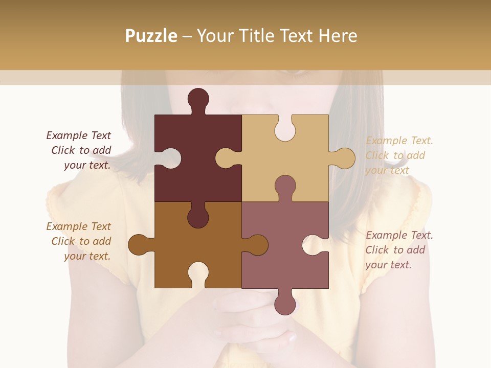Pout White Female PowerPoint Template