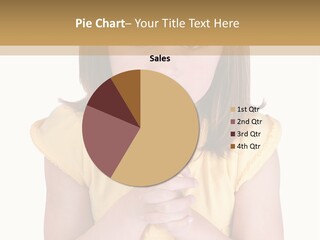 Pout White Female PowerPoint Template