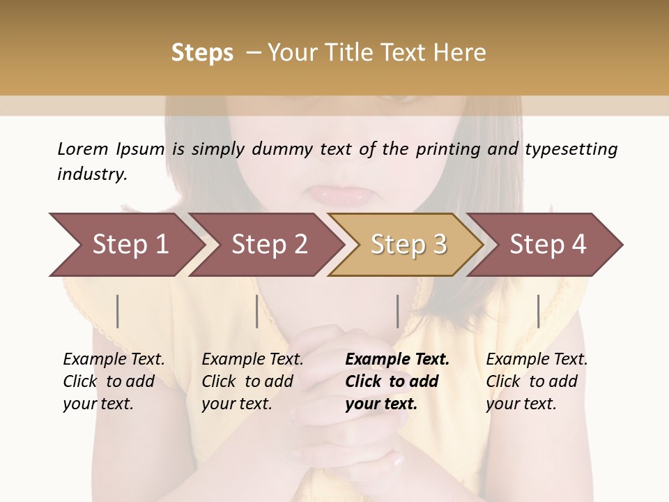 Pout White Female PowerPoint Template