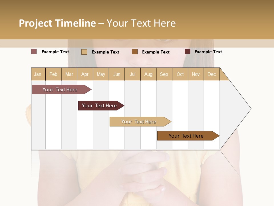 Pout White Female PowerPoint Template