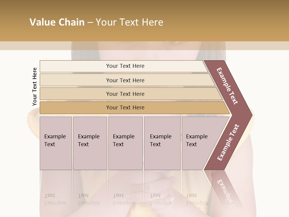 Pout White Female PowerPoint Template