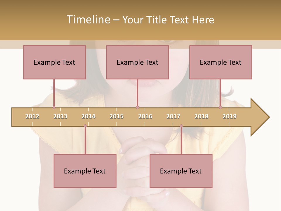 Pout White Female PowerPoint Template