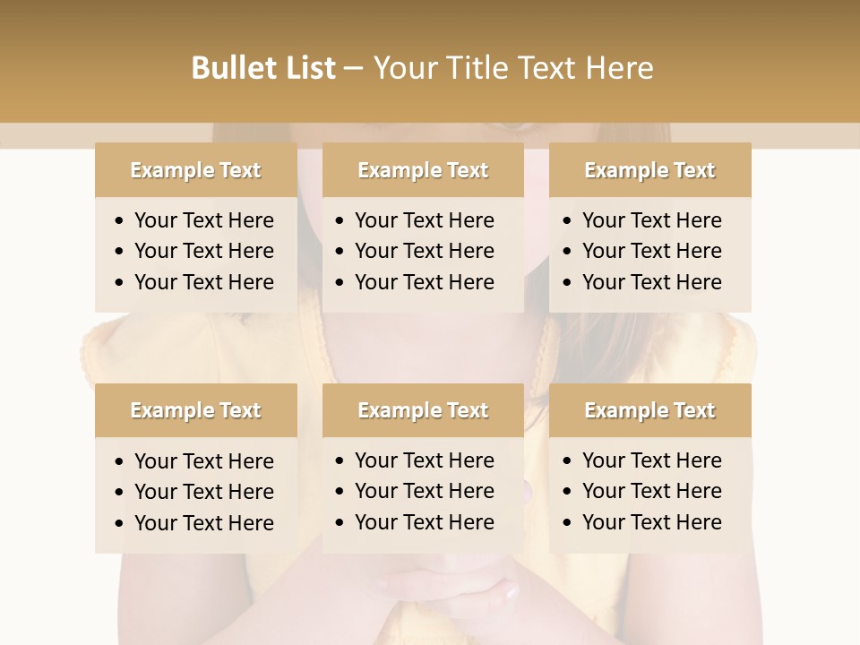 Pout White Female PowerPoint Template