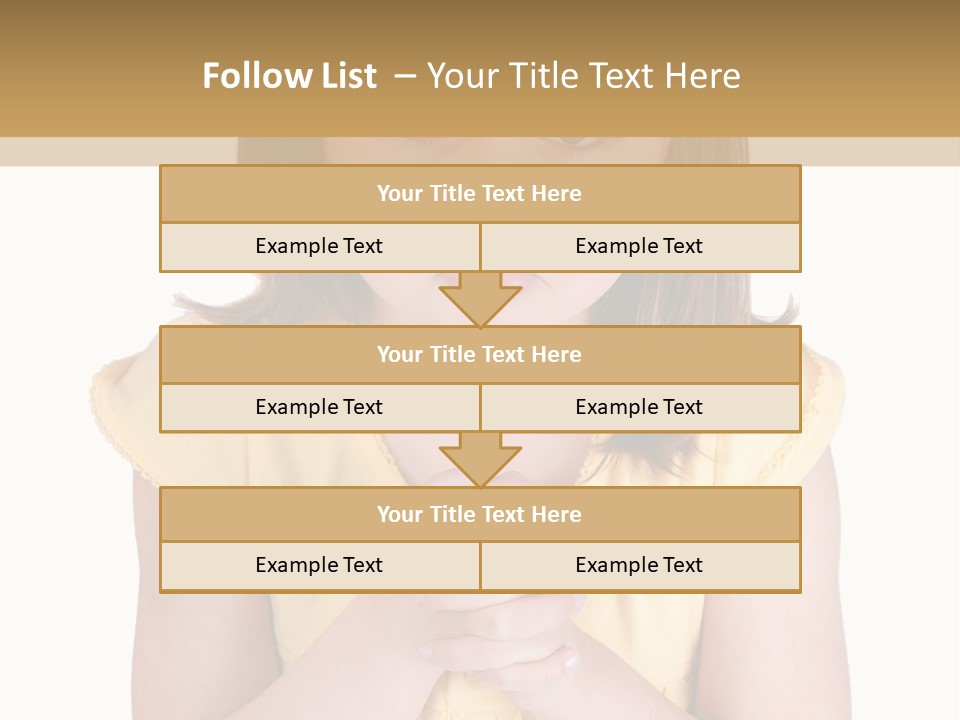 Pout White Female PowerPoint Template