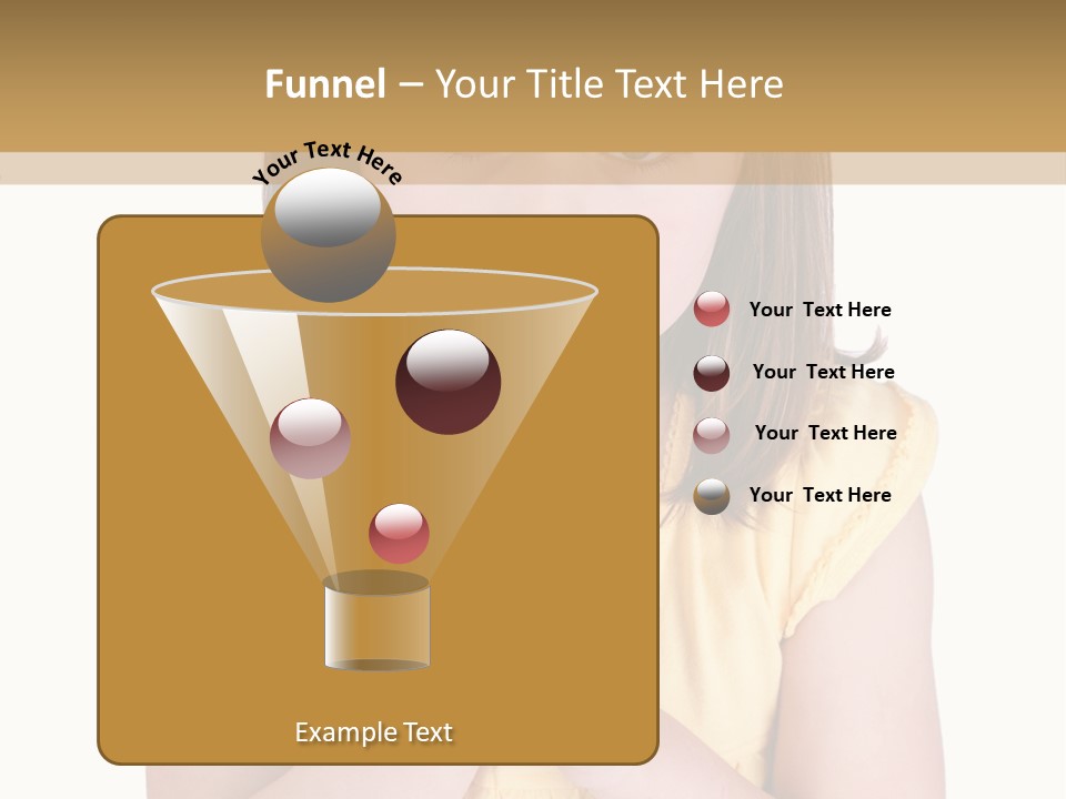 Pout White Female PowerPoint Template