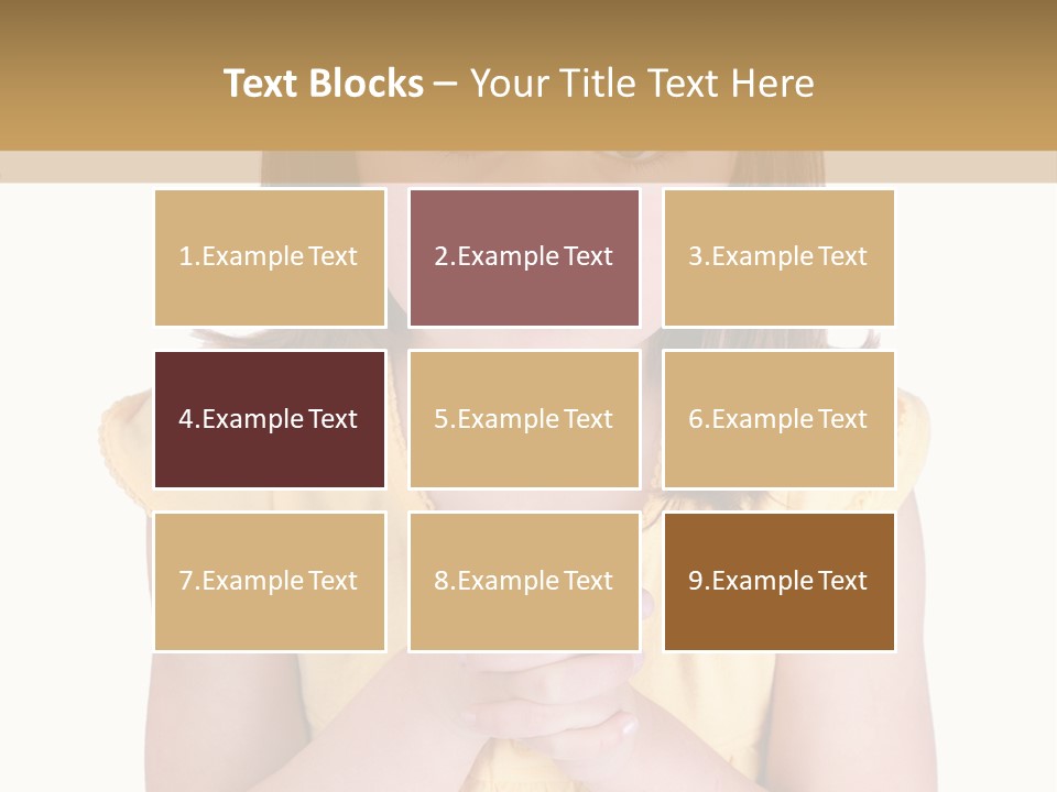 Pout White Female PowerPoint Template