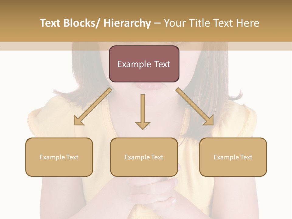 Pout White Female PowerPoint Template