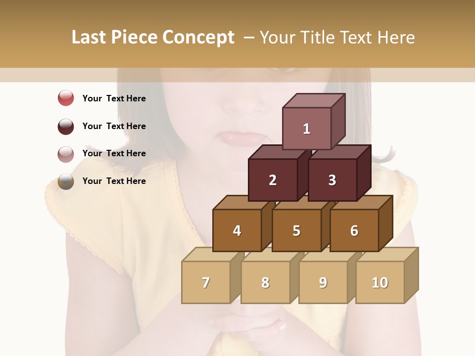 Pout White Female PowerPoint Template