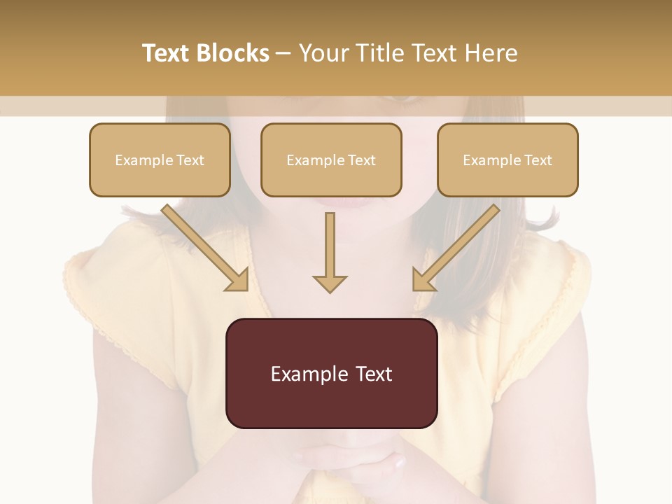 Pout White Female PowerPoint Template