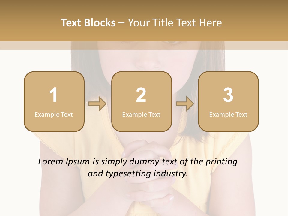 Pout White Female PowerPoint Template