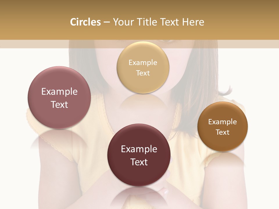 Pout White Female PowerPoint Template