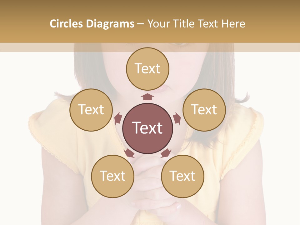 Pout White Female PowerPoint Template