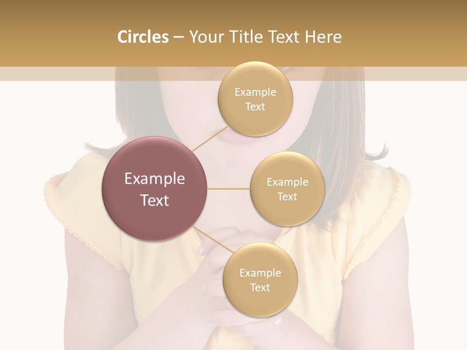 Pout White Female PowerPoint Template