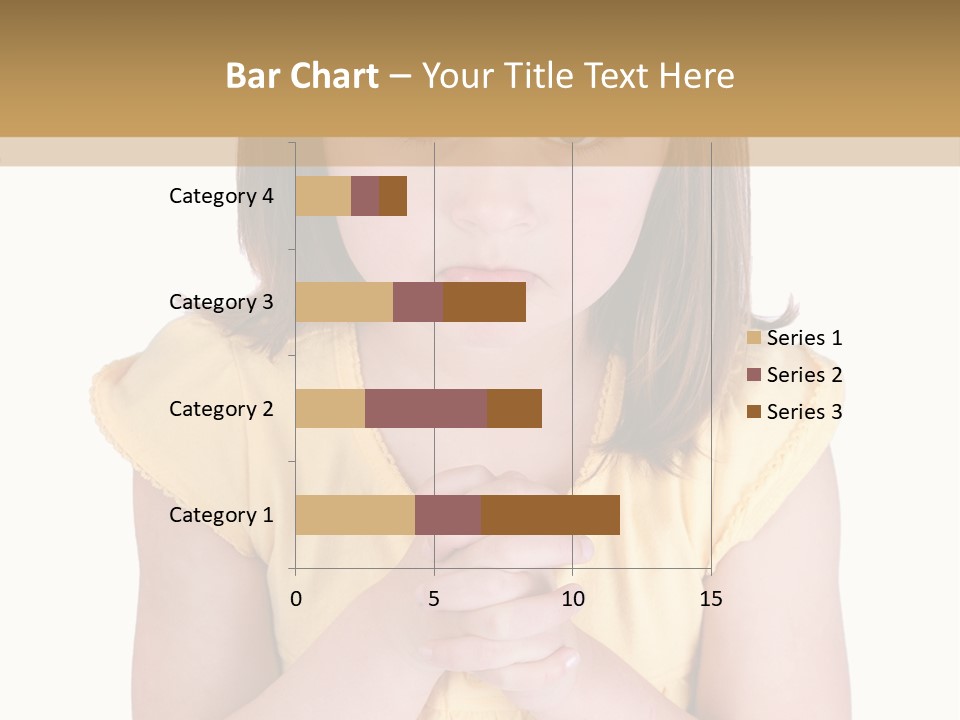 Pout White Female PowerPoint Template