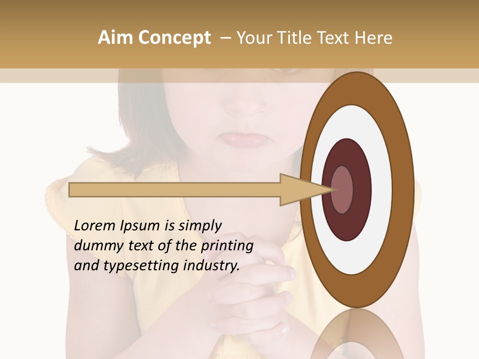 Pout White Female PowerPoint Template