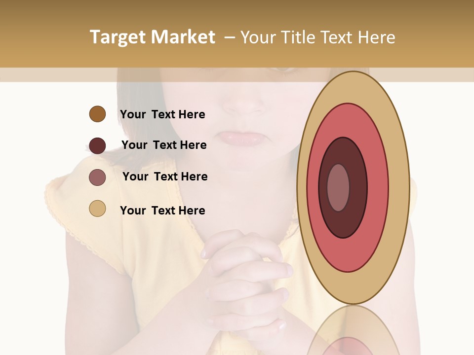 Pout White Female PowerPoint Template
