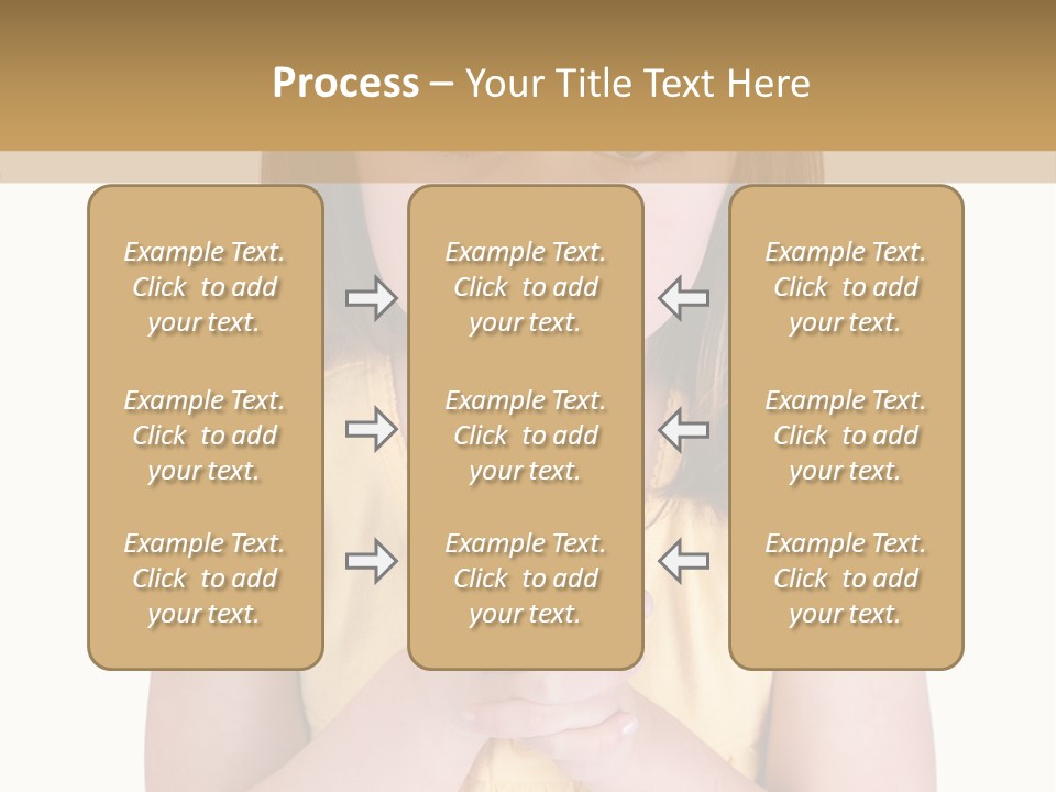 Pout White Female PowerPoint Template