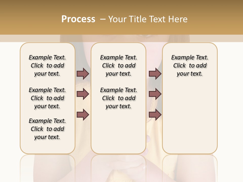 Pout White Female PowerPoint Template