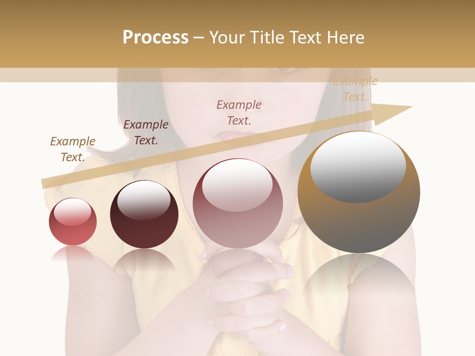 Pout White Female PowerPoint Template