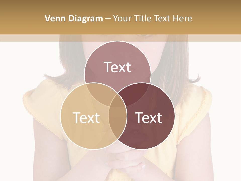 Pout White Female PowerPoint Template