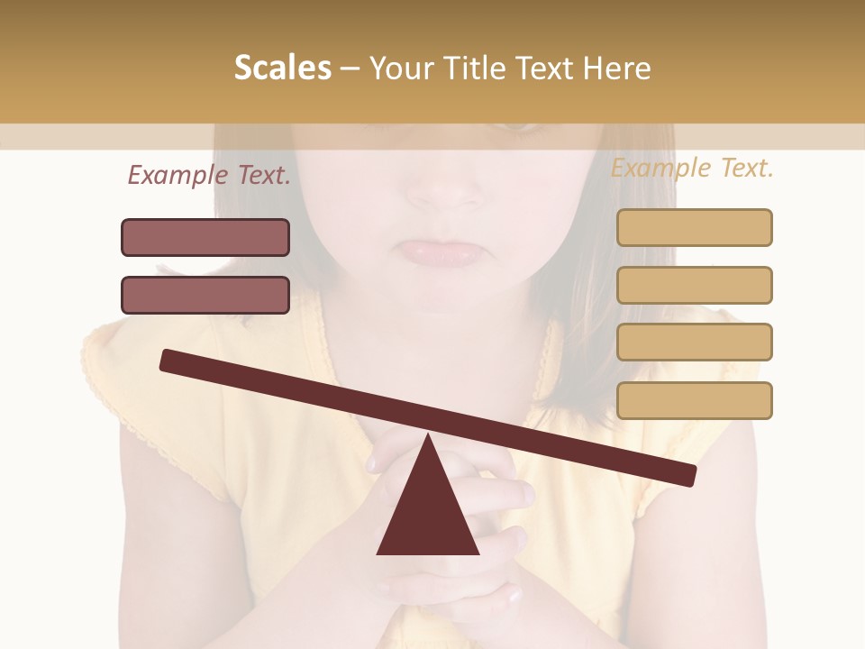 Pout White Female PowerPoint Template