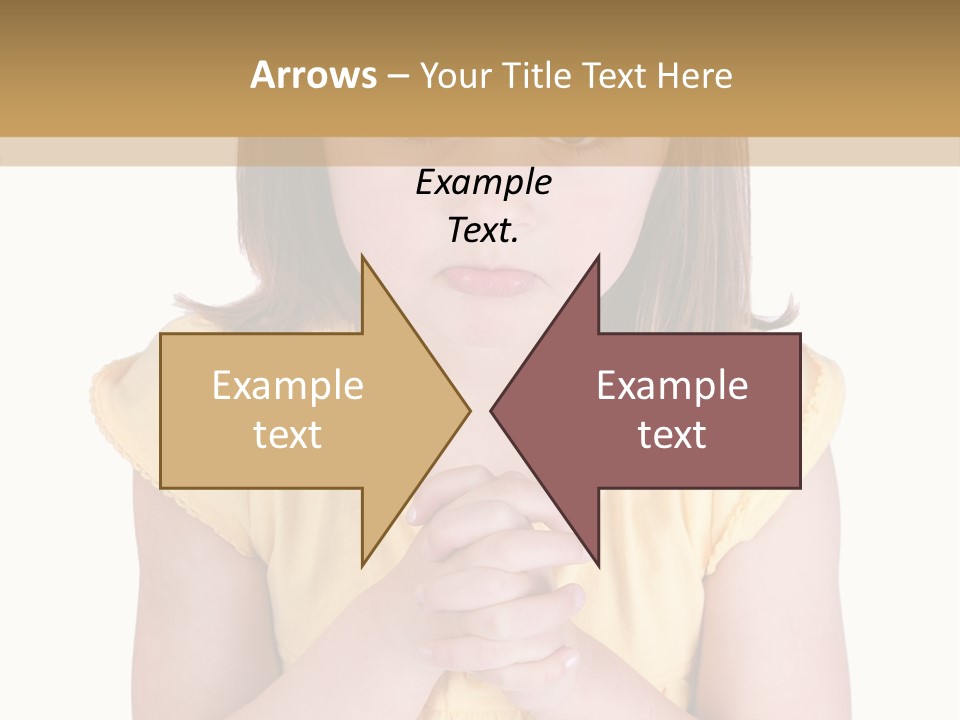 Pout White Female PowerPoint Template