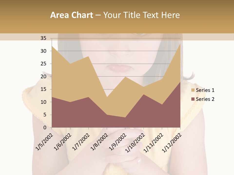 Pout White Female PowerPoint Template