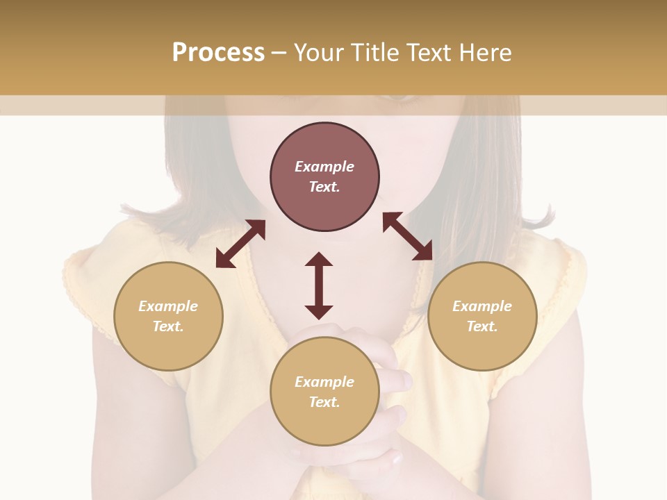 Pout White Female PowerPoint Template