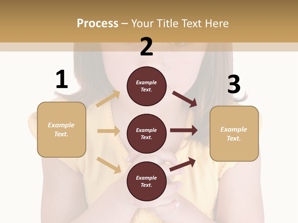 Pout White Female PowerPoint Template