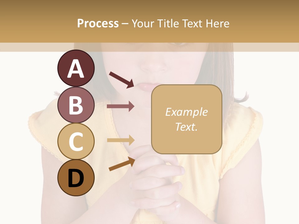 Pout White Female PowerPoint Template
