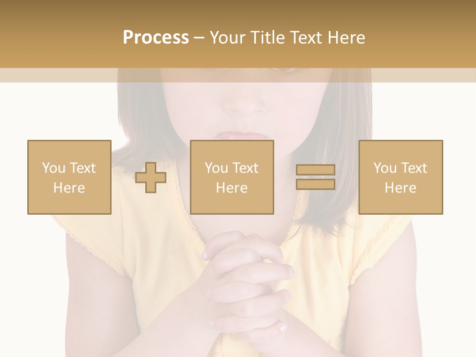 Pout White Female PowerPoint Template