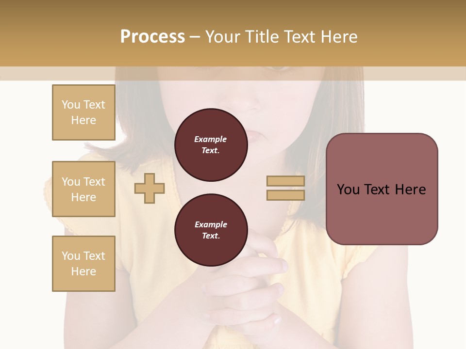 Pout White Female PowerPoint Template