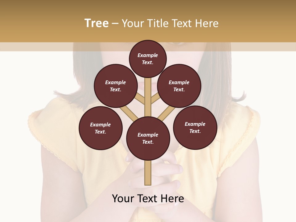 Pout White Female PowerPoint Template