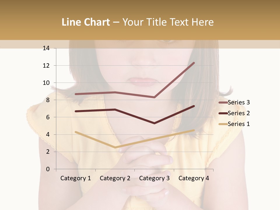 Pout White Female PowerPoint Template