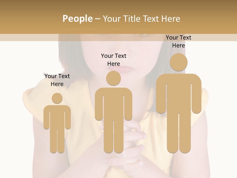 Pout White Female PowerPoint Template