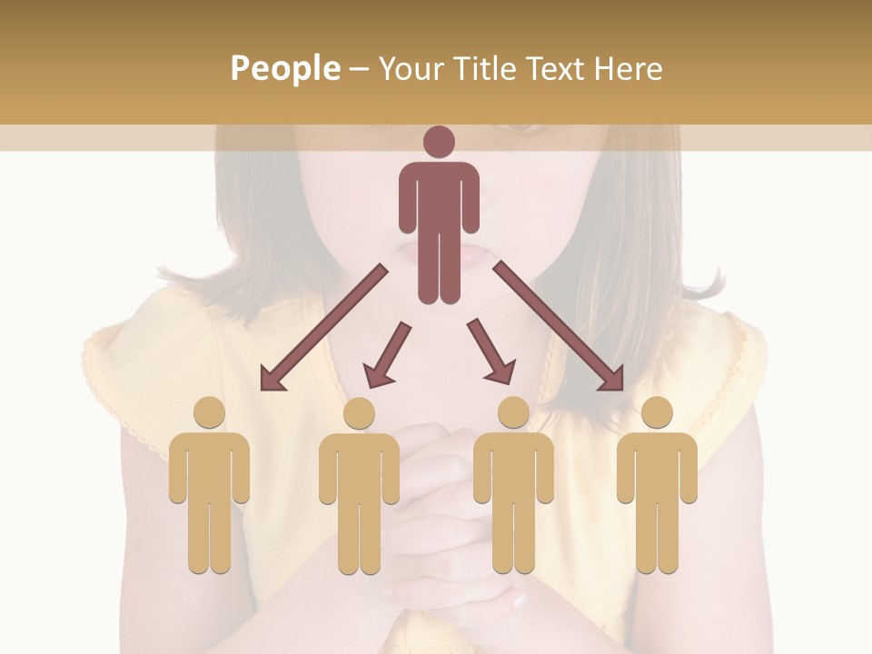 Pout White Female PowerPoint Template