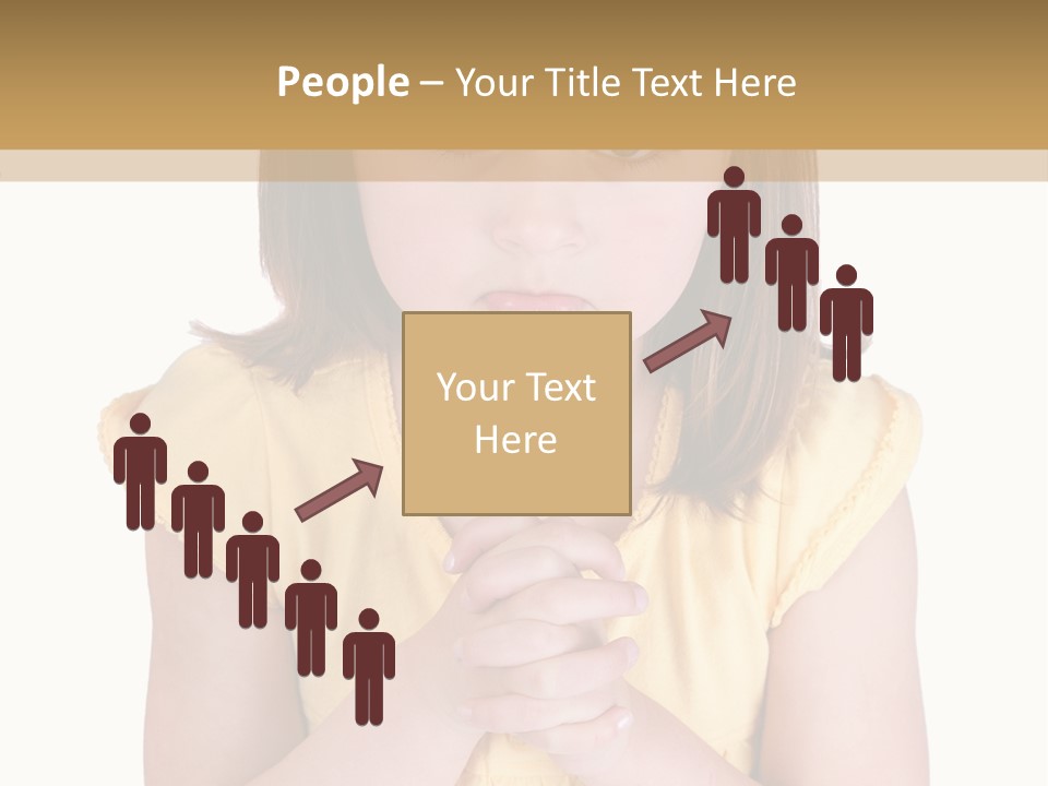 Pout White Female PowerPoint Template