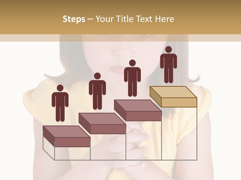 Pout White Female PowerPoint Template