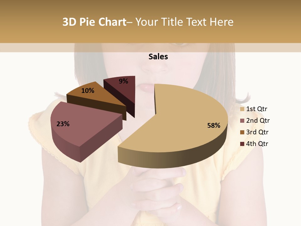 Pout White Female PowerPoint Template