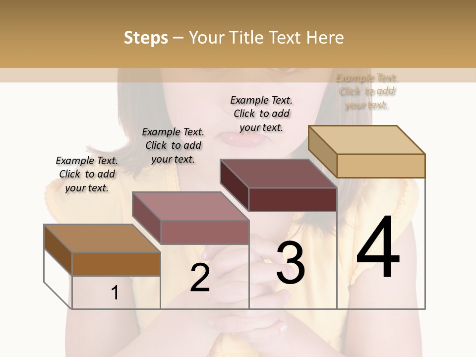 Pout White Female PowerPoint Template