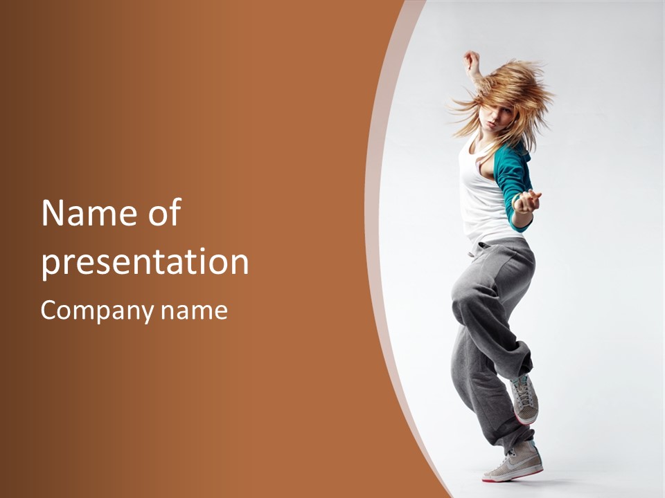 Person Young Break PowerPoint Template