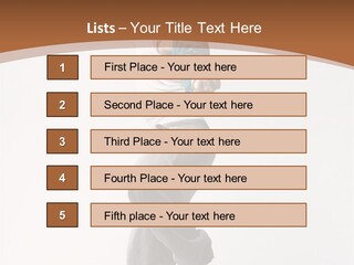 Person Young Break PowerPoint Template