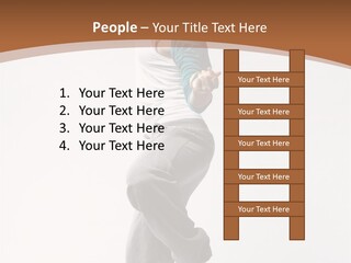 Person Young Break PowerPoint Template