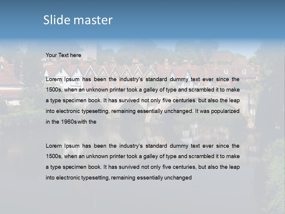 Tidal Maidstone Medway PowerPoint Template